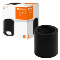 Spot Tuba GU10 Schwarz Spot Oberfläche Ledvance Decke Reflektor Lampe