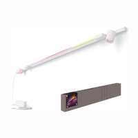 Perifo Lighting Rail Kit 2m + 2x Reflektor + LED Licht 39.9W CCT RGB Philips HUE Bluetooth Weiß