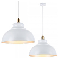 Masterled Deckenleuchte Hängelampe E27 Weiß Kupfer Flara