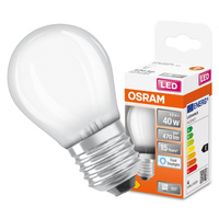 E27 P45 LED Lampen 4W = 40W 470lm 6500K Kalt 300° OSRAM STAR Filament