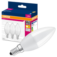 3x LED Lampen E14 B35 7W = 60W 806lm 2700K Wärme 200° OSRAM VALUE