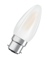 LED-Lampe B35 Kerze B22d 4W = 40W 470lm 2700K Warm 300° Retrofit Glühfaden CLASSIC Osram