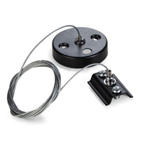 Montagesatz für Hängeelemente 100cm Schwarz VIDEX