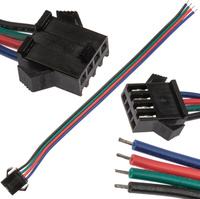 Buchse für RGB-LED-Streifen 4-PIN mit 12-mm-Kabel