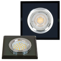 Flush Mount GU10 Halogen Einbaustrahler Mesh Schwarz Quadratisch Kobi