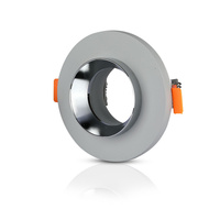 Deckeneinbauleuchte GU10 mit Öse rund Grau/Chrom VT-862 V-TAC – 5 Jahre Garantie