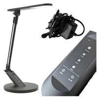 LED Tischlampe 7W 400lm CCT 120° Schwarz Dimmbar Optimum Sanico Goldlux