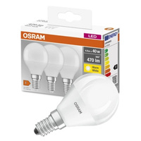 3x LED Lampen E14 P45 5W = 40W 470lm 2700K Warm 300° OSRAM Sockel