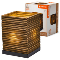 Tischlampe Schreibtisch Leuchte Stehend Dekorativ E27 Braun USB-C Dekor Ledvance