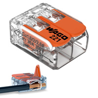 WAGO 221-612 Quick Connect Installationsverbinder für KABEL 2x0,5-6mm