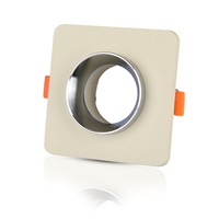 Deckeneinbauleuchte GU10 mit Öse quadratisch Weiß/Chrom VT-862 V-TAC – 5 Jahre Garantie