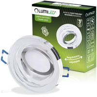 Glas-Einbaustrahler GU10, MR16 Einbauspot HALOGEN Runde beweglich ARIAN LUMILED