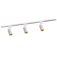 Stromschienen-Kit 1-Phasen-Schiene + 3x GU10 Reflektor Weiß MARIBEL Sanico Goldlux
