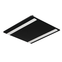 LED-Panel-Deckenleuchte 19W 60x60cm 2750lm 4000K Neutral 60° bündig montiert Schwarz Kanlux