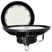 Hohe Bucht LED Industrieleuchte 150W 21000lm 4000K Neutral Schwarz IP66 IK10 Rio Pro Kobi