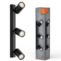 LED-Wandleuchte Spot 3-Punkt dimmbar 10.2W GU10 Schwarz LEDVANCE