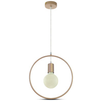 Hängeleuchte E27 Kreis Champagner Gold VT-7322 V-TAC