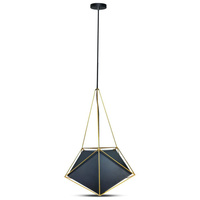 Hängeleuchte E27 Geometrisch Gold PRISM 40x54cm VT-7401 V-TAC