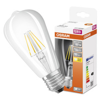 LED Lampen E27 ST64 6.5W = 60W 806lm 2700K Warm 300° Glühfaden OSRAM