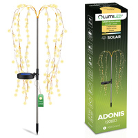 ADONIS 3000K LED Solar Garten Lampe Angetrieben Dekorativer Baum LUMILED
