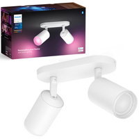 Philips HUE Weiß und Farbe Ambiance Fugato Lampe 2x4.2W Bluetooth Zigbee