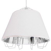 Il Mio Falun E27 GOLDLUX (Polux) Weiß und Silber Kronleuchter Pendelleuchte