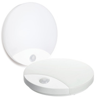 LED-Plafond-Wandleuchte mit Bewegungs- und Dämmerungssensor 10W Neutrale Farbe 4000K IP44 ORBIS Kobi