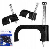 Flachkabelhalter FLOP CLIP YDYp3x1,5 10/6 Schwarz 100 Stück PAWBOL