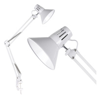 Schreibtischlampe E27 Weiß Arbeiter Sanico Goldlux