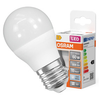 LED-Lampe P45 Ball E27 6.5W = 60W 806lm 4000K Neutral 150° STAR CLASSIC Osram