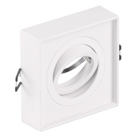 Deckeneinbauleuchte MR16 GAJA Tuba Spot Square Movable Weiß GOLDLUX