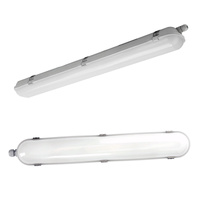 LED hermetische Leuchte 20W 3000lm 4000K Neutral IP65 IK08 Grau Nexforce Kobi