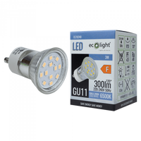 LED-Reflektor GU11 GU10 3W 270lm 6500K Cold Ecolight Glühbirne