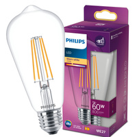 LED Edison E27 ST64 Glühbirne 7W = 60W 806lm 2700K Warm Filament PHILIPS