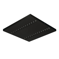 LED-Panel-Deckenleuchte 23W 60x60cm 2800lm 3500K Warm 90° Anbaumontage Schwarz Kanlux