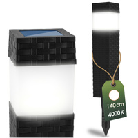 Solar-LED-Lampe, Solar Gartenleuchten mit Dämmerungssensor IP44 4000K PASCAL LUMILED