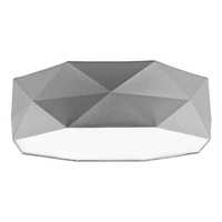 Plafond Deckenleuchte Deckenaufbauleuchten KANTOOR GRAY Rund 52cm Weiß-Grau 15W 4xE27 1566 TK Lighting