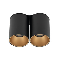 EYE TONE II Deckenleuchten 8087 Nowodvorski Schwarz-Gold 2xGU10 Deckenstrahler Modern