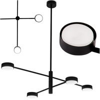 LED Pendelleuchte 4x GX53 Wall Schwarz OVILO LUMILED