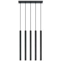 PASTELO 5xG9 abgehängte Deckenleuchte Minimalistisch Schwarz SOLLUX