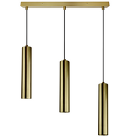 NAPOLI Deckenleuchte 3xGU10 Überhang Goldröhre GOLDLUX (Polux)