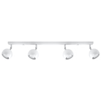 Anbauleuchte OCULARE 4L 4xGU10 Reflektor Halogen Beweglich Minimalistisch Weiß SOLLUX