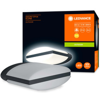Außenfassaden-Wandleuchte Grau 12,5W 3000K Warm IP44 ENDURA STYLE Ellipse LEDVANCE