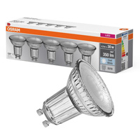 5PAK GU10 LED Lampe 4.3W = 30W 350lm 4000K Neutral 120° OSRAM Sockel