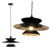 Decke Hängelampe E27 Schwarz Berit Sanico Goldlux