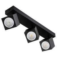 Decken-Reflektor-Wandleuchte 3xGU10 QUANTUS Schwarz