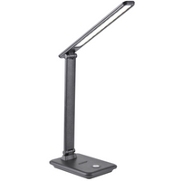 LED 8W CCT 3in1 3000-6500K Schul-Schreibtischlampe Schwarz VINTO GOLDLUX (Polux)