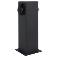 Garten-Lampe LED Außenmast stehend Grau IP44 Elektri Sanico Goldlux