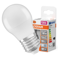 LED Lampe E27 P45 4.9W = 40W 470lm 4000K Neutral 200° OSRAM STAR