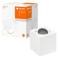 Spot-Reflektor-Deckenleuchte Quadrat GU10 Weiß Spot Oberfläche Ledvance